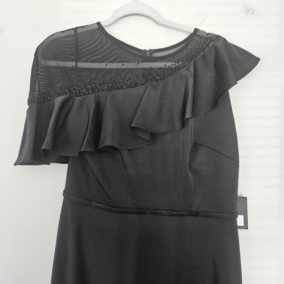 NWT Mac Duggal IEENA Fall 2021 black #55317 maxi formal gown size 10 - Picture 5 of 14